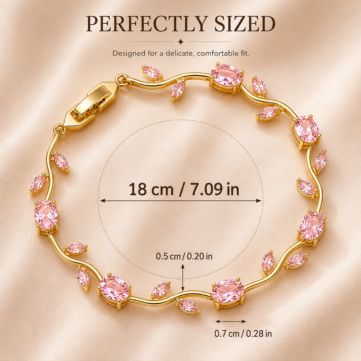 Tulip Vine Bracelet | Gold Plated Anti-Tarnish Steel