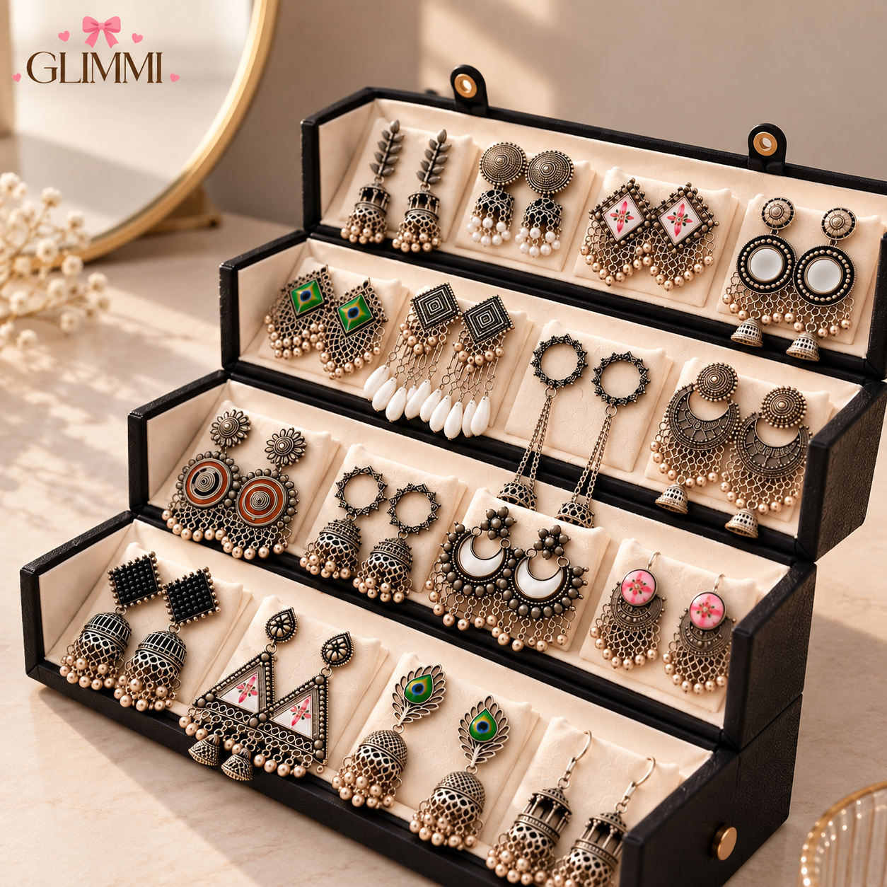 Jhumka Set with Viral Box [16 Earrings]