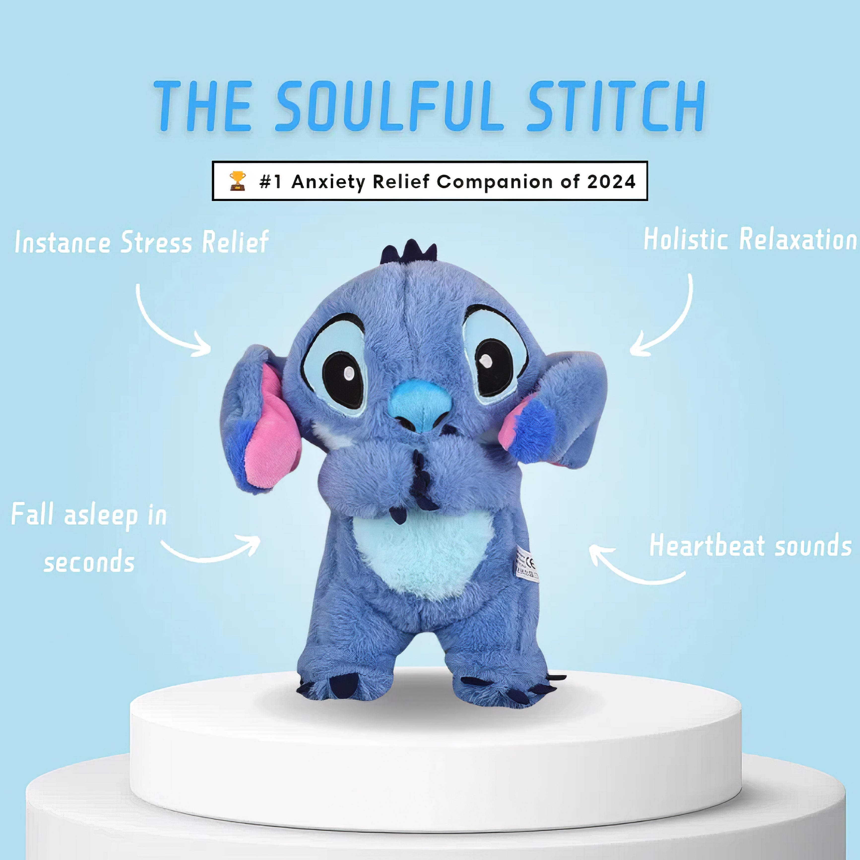 Breathing Stitch Plush Toy