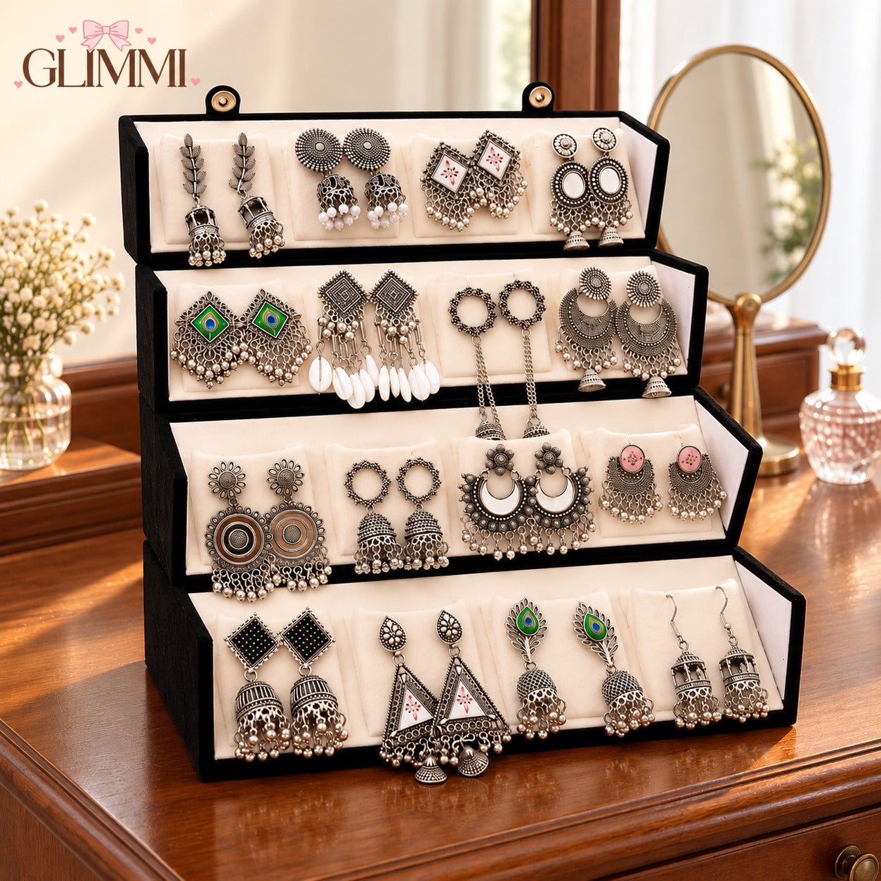 Jhumka Set with Viral Box [16 Earrings]